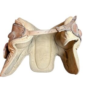 Vintage Fulton Football Hip Pads Leather Canvas 518 Antique Sports Decor Equip